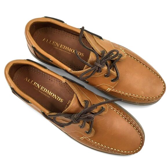Allen Edmonds Eastport Boat Loafers Moccasins Mens 10.5 D Brown Leather 43502 - Picture 13 of 15